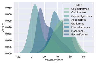 bodymass per order