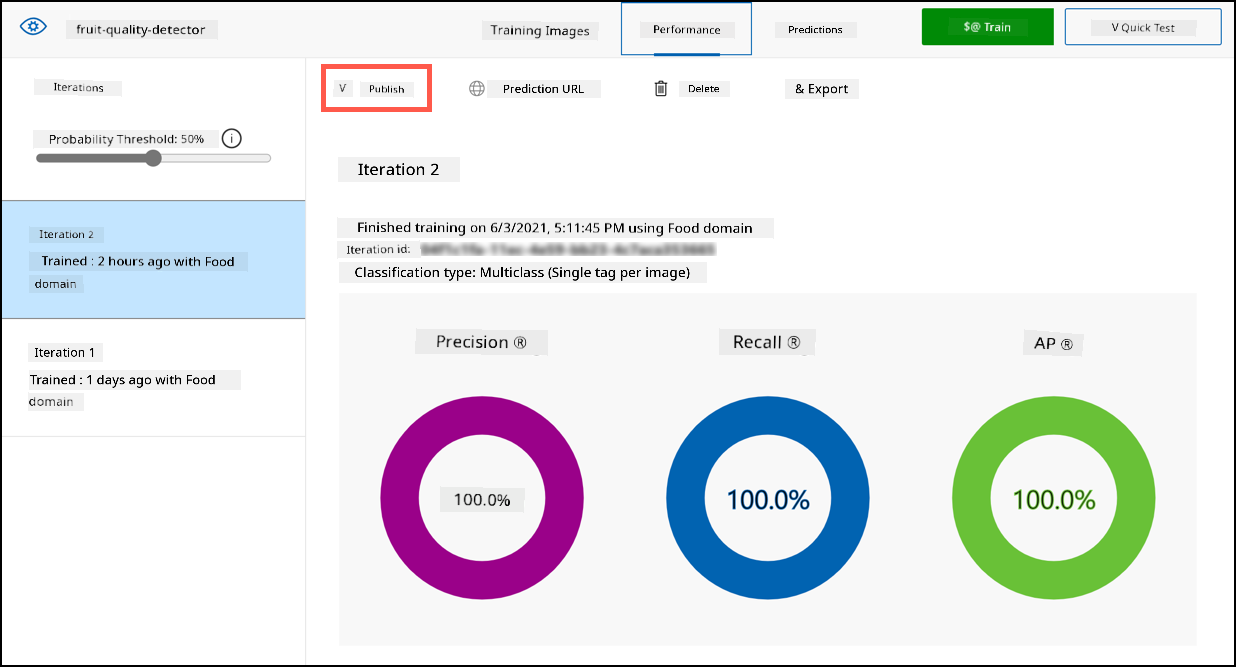 Di publish button