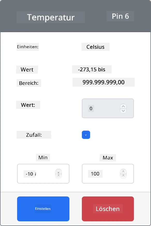 Aktivieren Sie das Kontrollkästchen "Zufällig" und legen Sie einen Bereich fest
