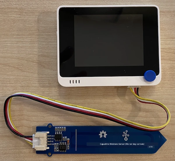 Di grove soil moisture sensor connected to di right hand socket