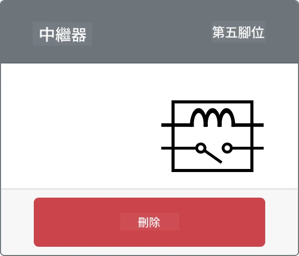 已創建的繼電器