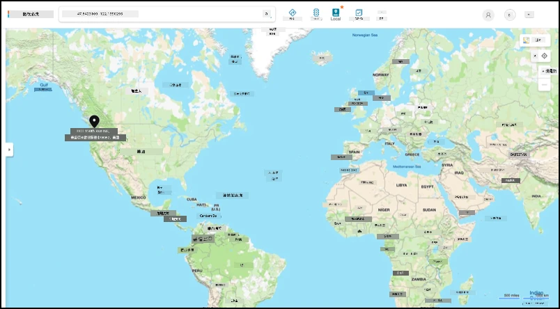 微軟園區的座標:47.6423109,-122.117198