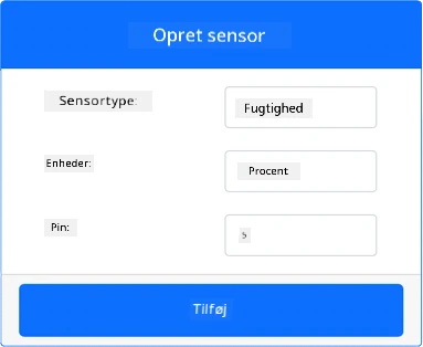 Indstillinger for fugtighedssensor