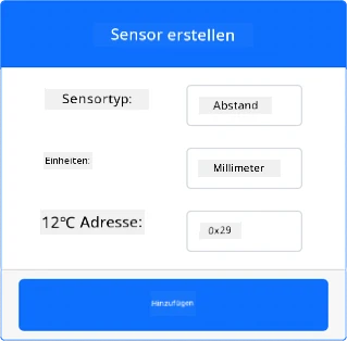 Die Einstellungen des Entfernungssensors