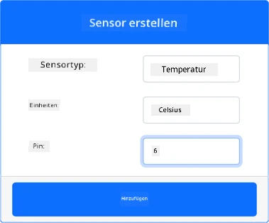 Die Einstellungen des Temperatursensors