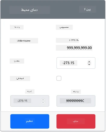 حسگر دما ایجاد شده