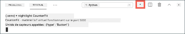 Bouton VS Code Create a new integrated terminal