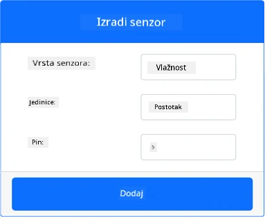 Postavke senzora vlage
