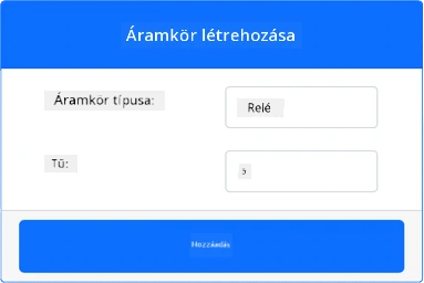 A relé beállításai