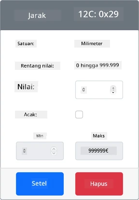 Sensor jarak yang dibuat