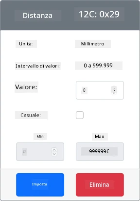 Il sensore di distanza creato