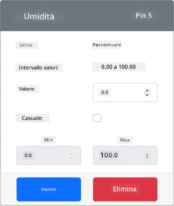 Sensore di umidità creato
