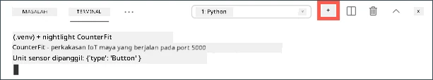 Butang VS Code Create a new integrated terminal