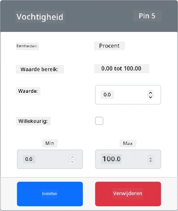 De aangemaakte vochtigheidssensor