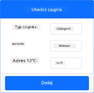 Ustawienia czujnika odległości