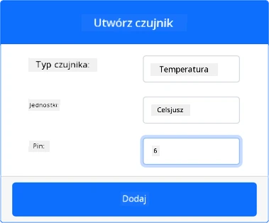 Ustawienia czujnika temperatury