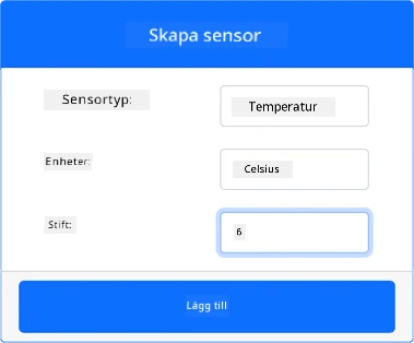 Inställningar för temperatursensorn