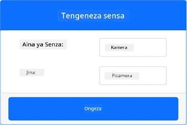 Mipangilio ya kamera