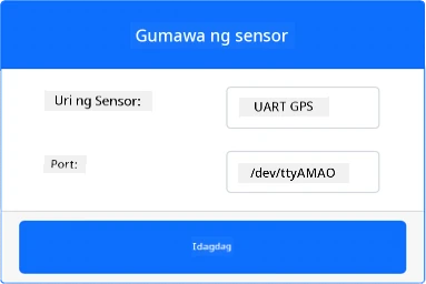 Ang mga setting ng GPS sensor