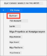 Ang Platform IO open option
