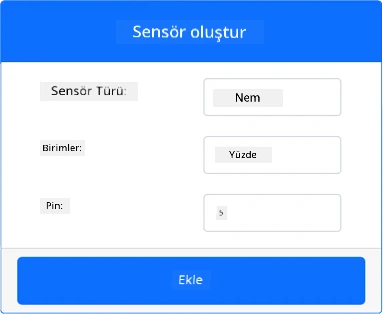 Nem sensörü ayarları