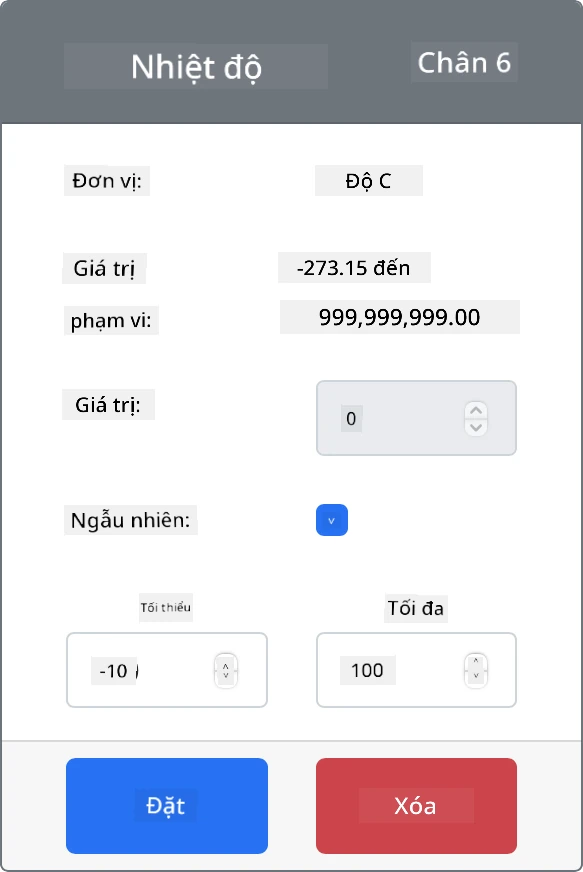 Chọn hộp kiểm ngẫu nhiên và đặt một phạm vi