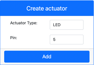 The LED settings