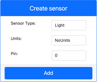 The light sensor settings