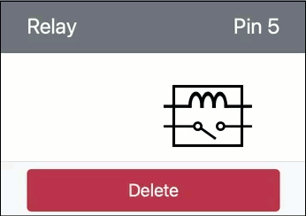 The virtual relay turning on and off