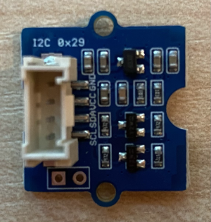 A grove time of flight sensor