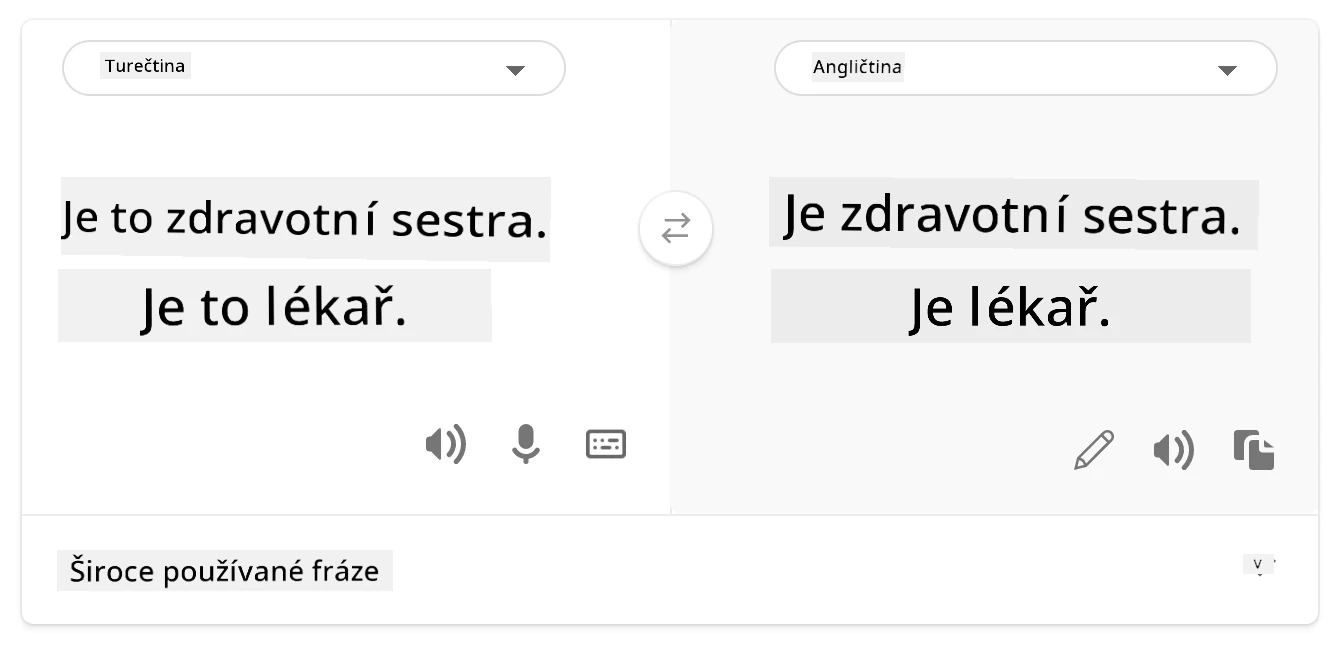 překlad zpět do angličtiny