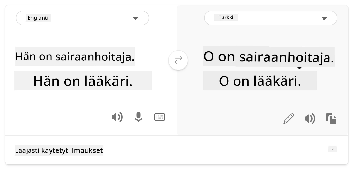käännös turkiksi