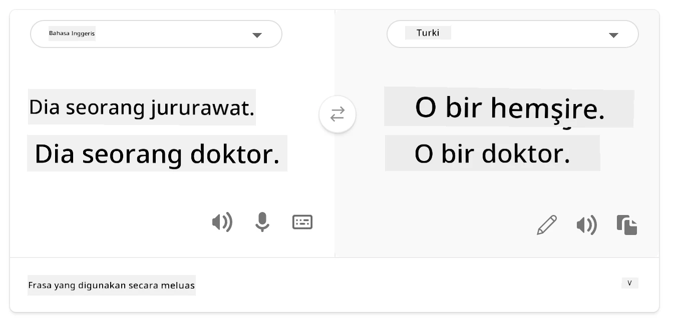 terjemahan ke Turki