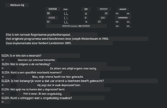 Eliza, een bot