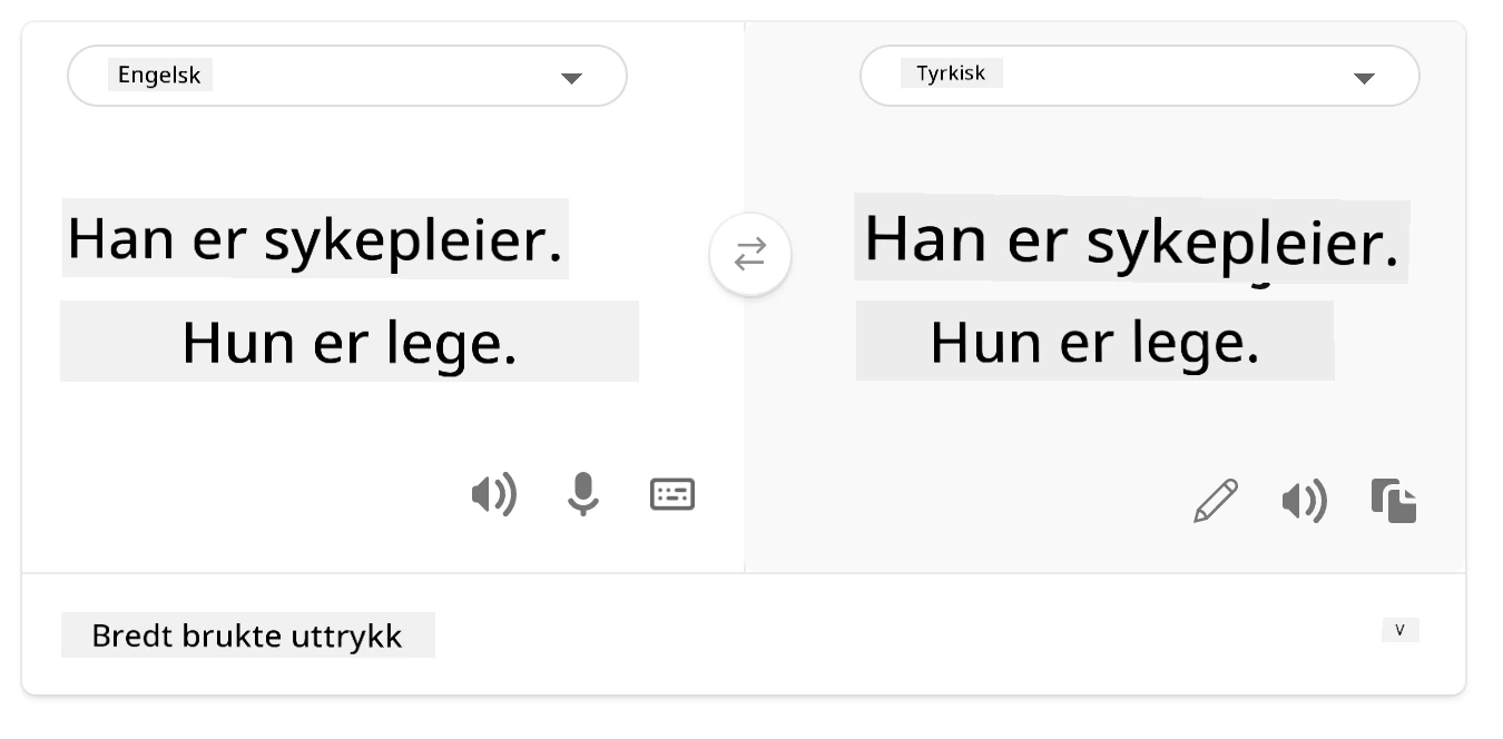 oversettelse til tyrkisk