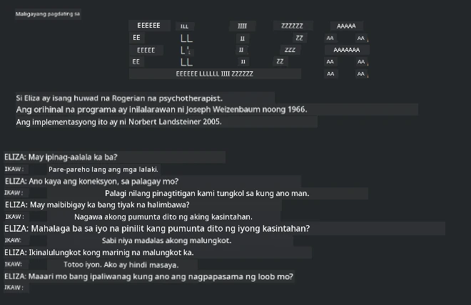Eliza, isang bot