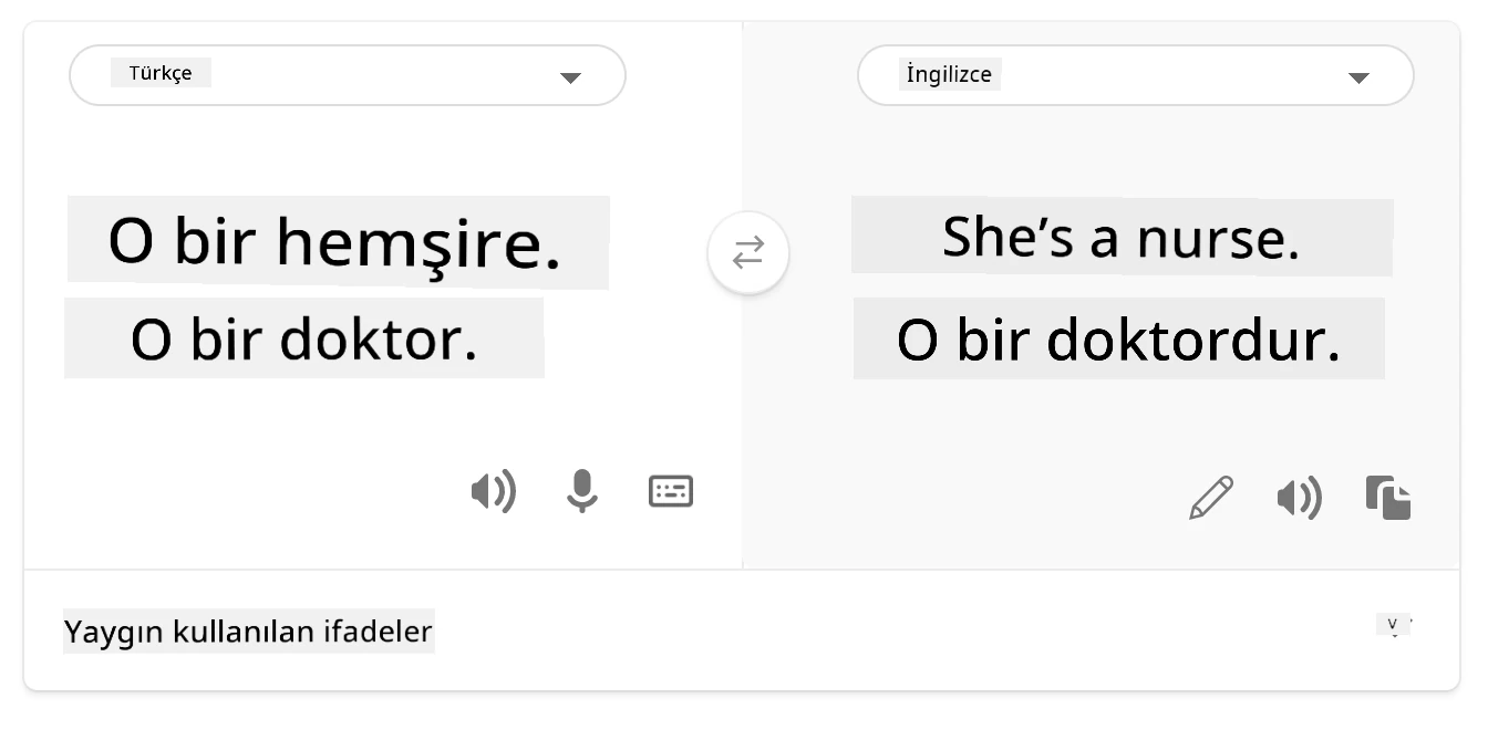 ingilizceye geri çeviri