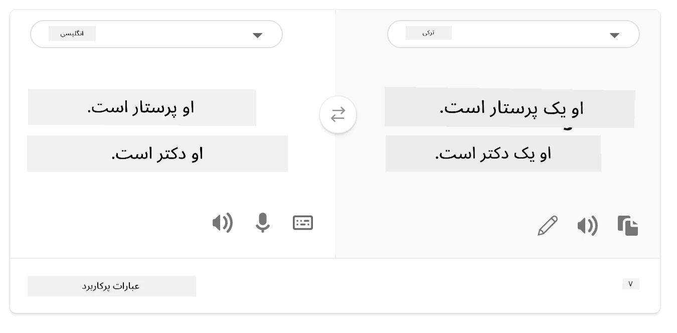 ترجمه به ترکی