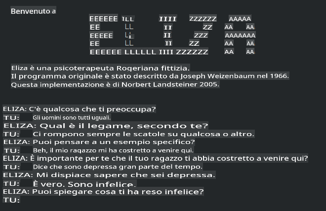 Eliza, un bot