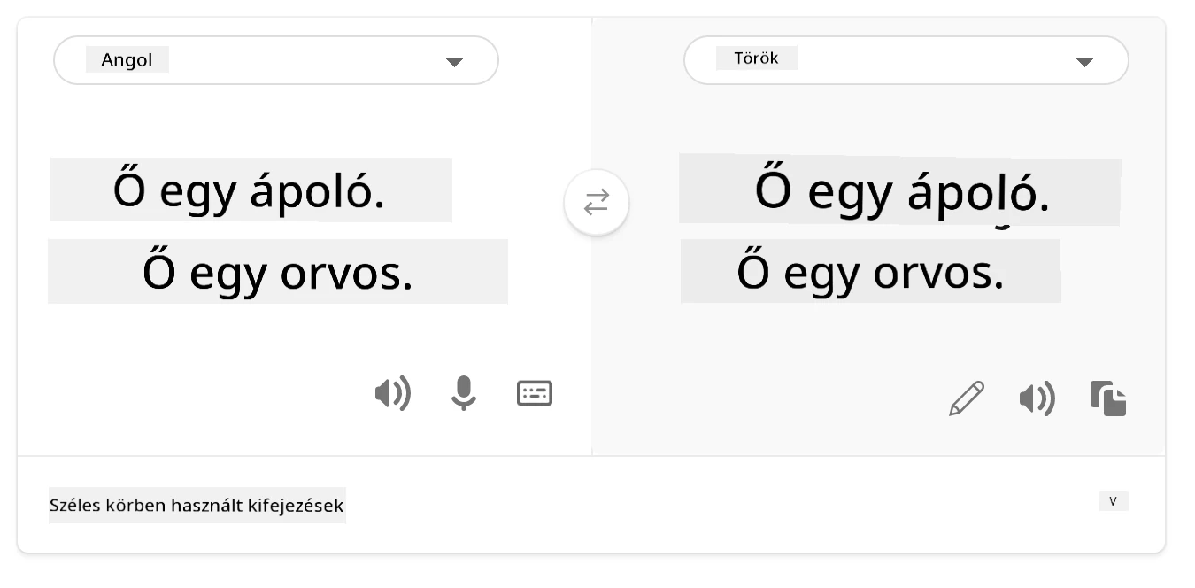 fordítás törökre