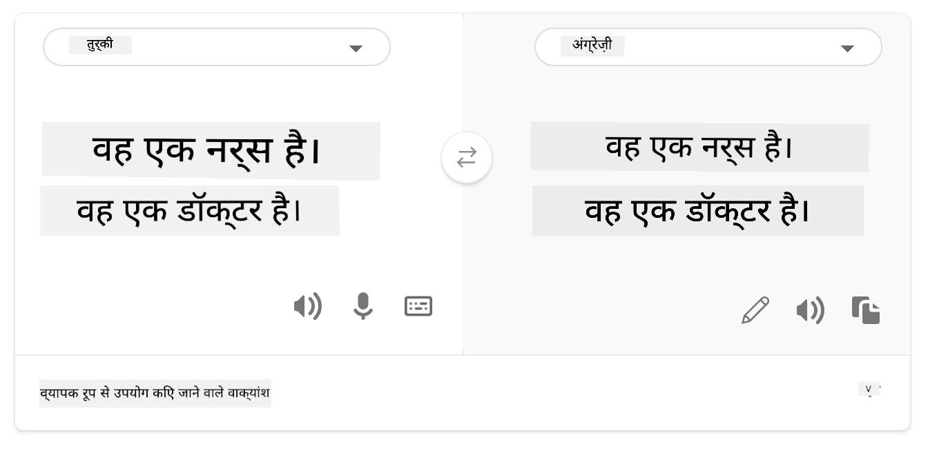 अंग्रेज़ी में वापस अनुवाद