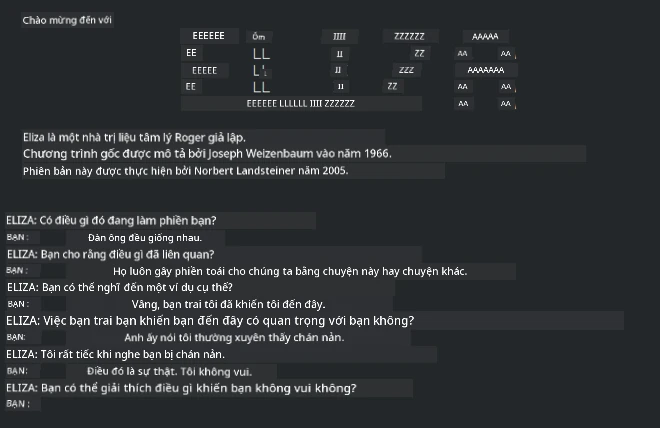 Eliza, một bot