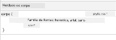 fonte herdada