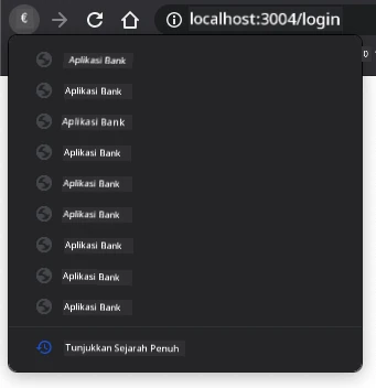 Tangkap layar sejarah navigasi