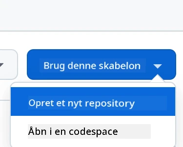 Create from template interface showing the green "Use this template" button