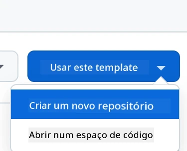 Create from template interface showing the green "Use this template" button