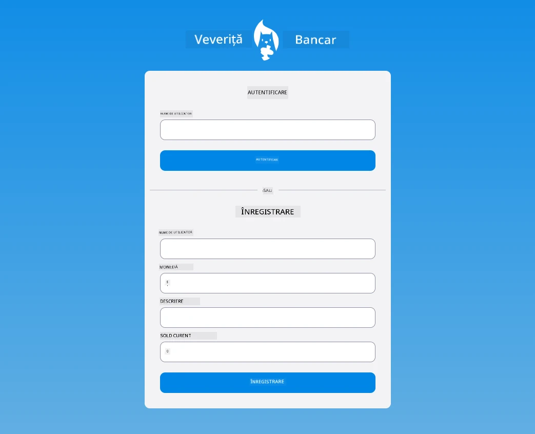 Screenshot of the login page after adding CSS styles
