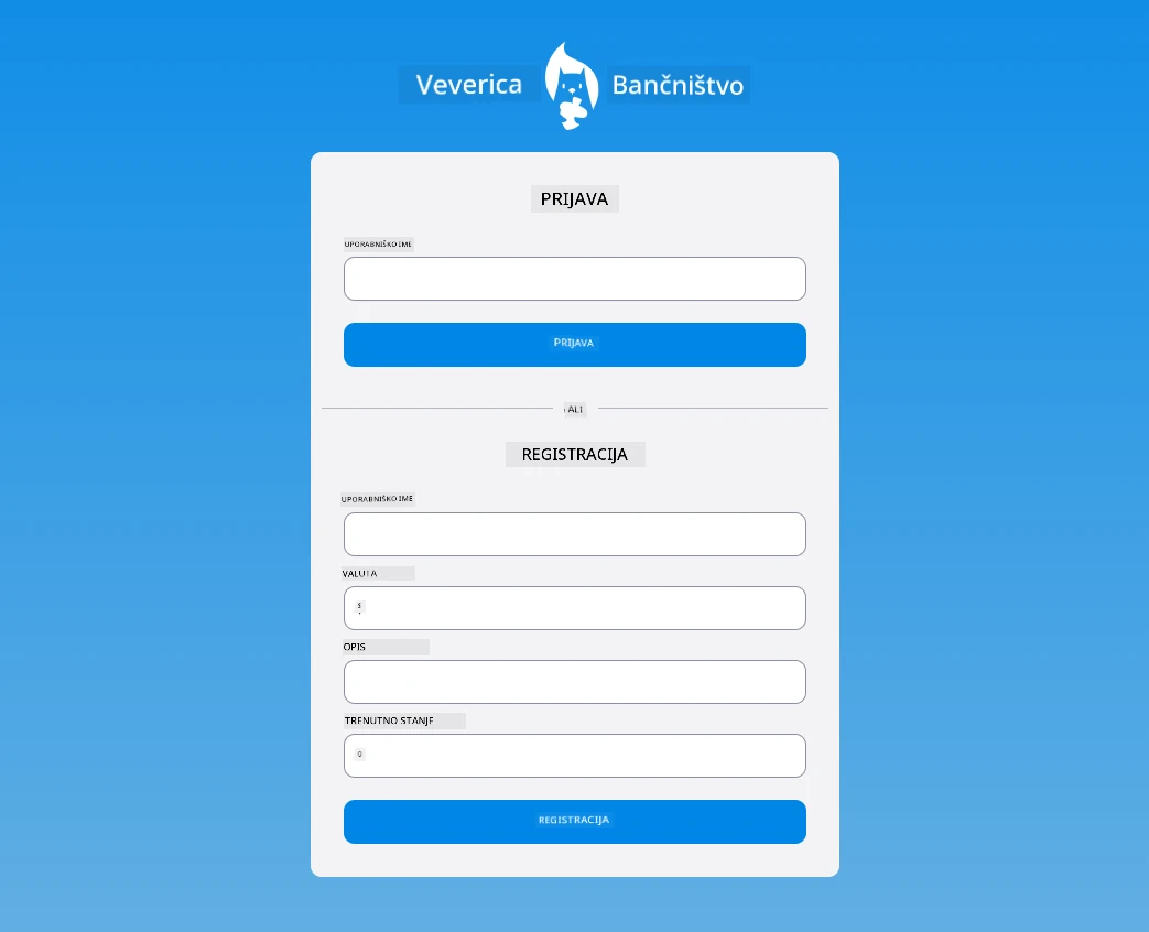 Screenshot of the login page after adding CSS styles