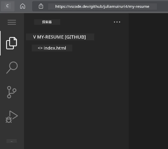 專案載入 VSCode.dev