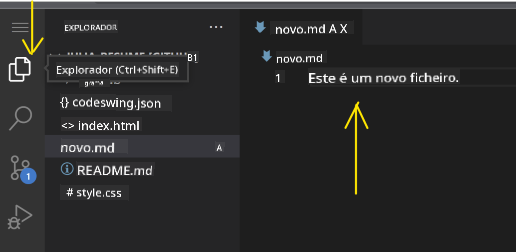 Editar um ficheiro